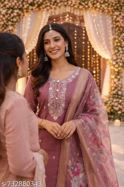 Kurta with Dupatta and Bottomwear