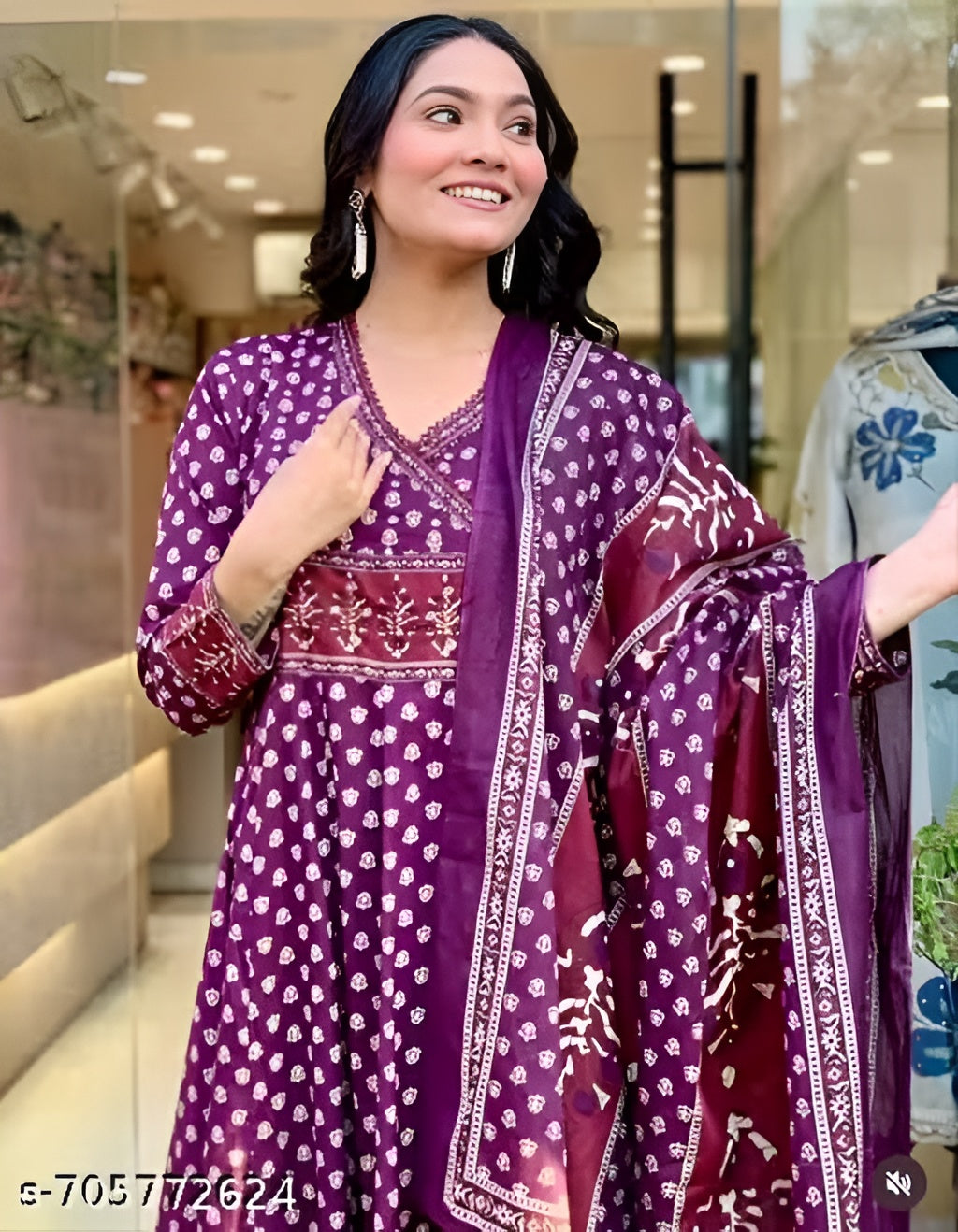 Cotton Women Kurti With Dupatta Set