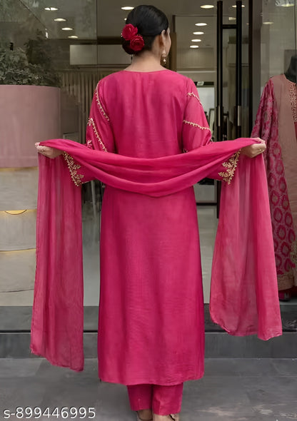 Chanderi Silk Women Kurtis