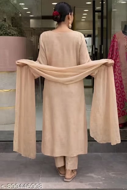 Chanderi Silk Women Kurtis