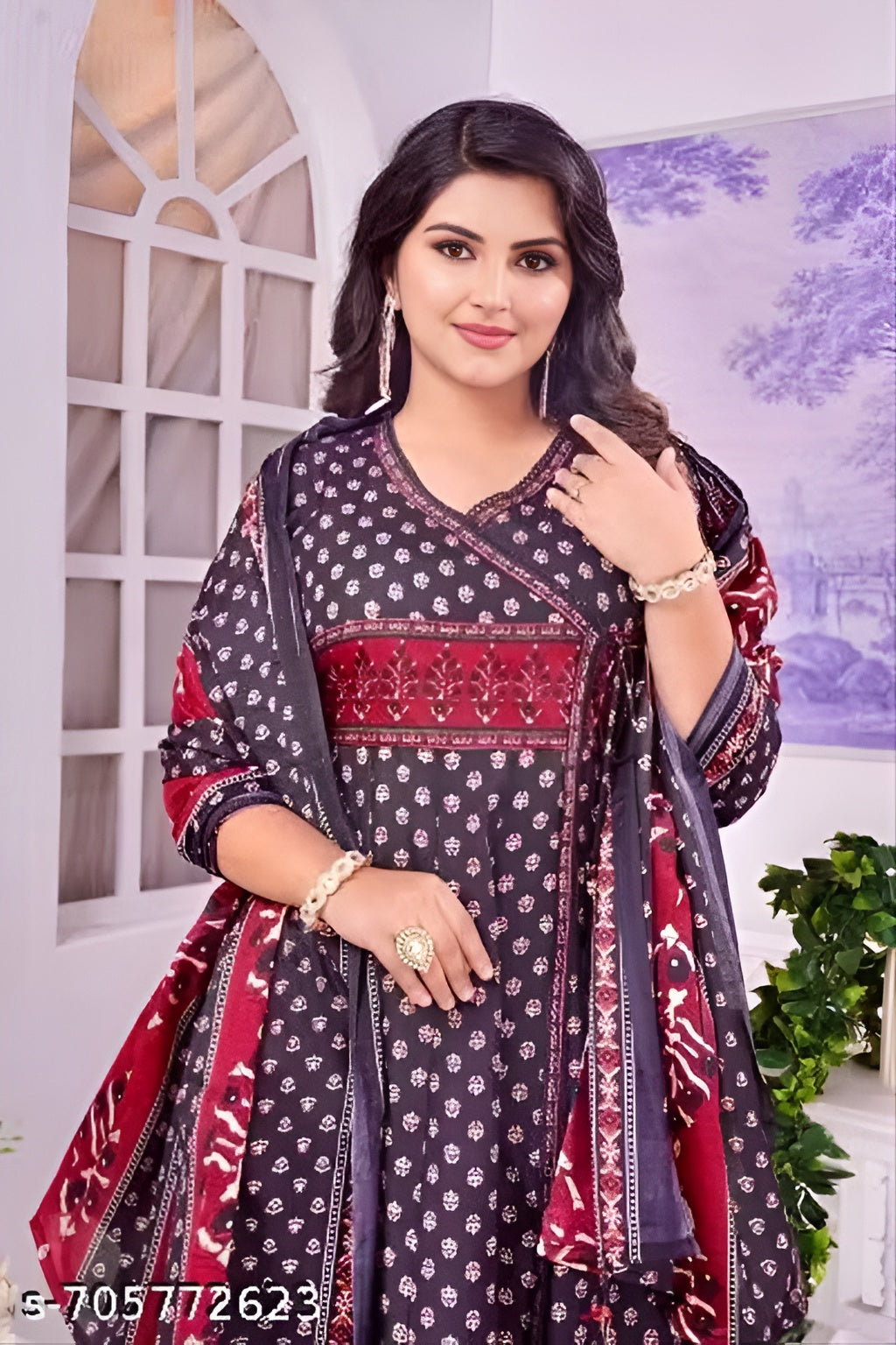Cotton Women Kurti With Dupatta Set