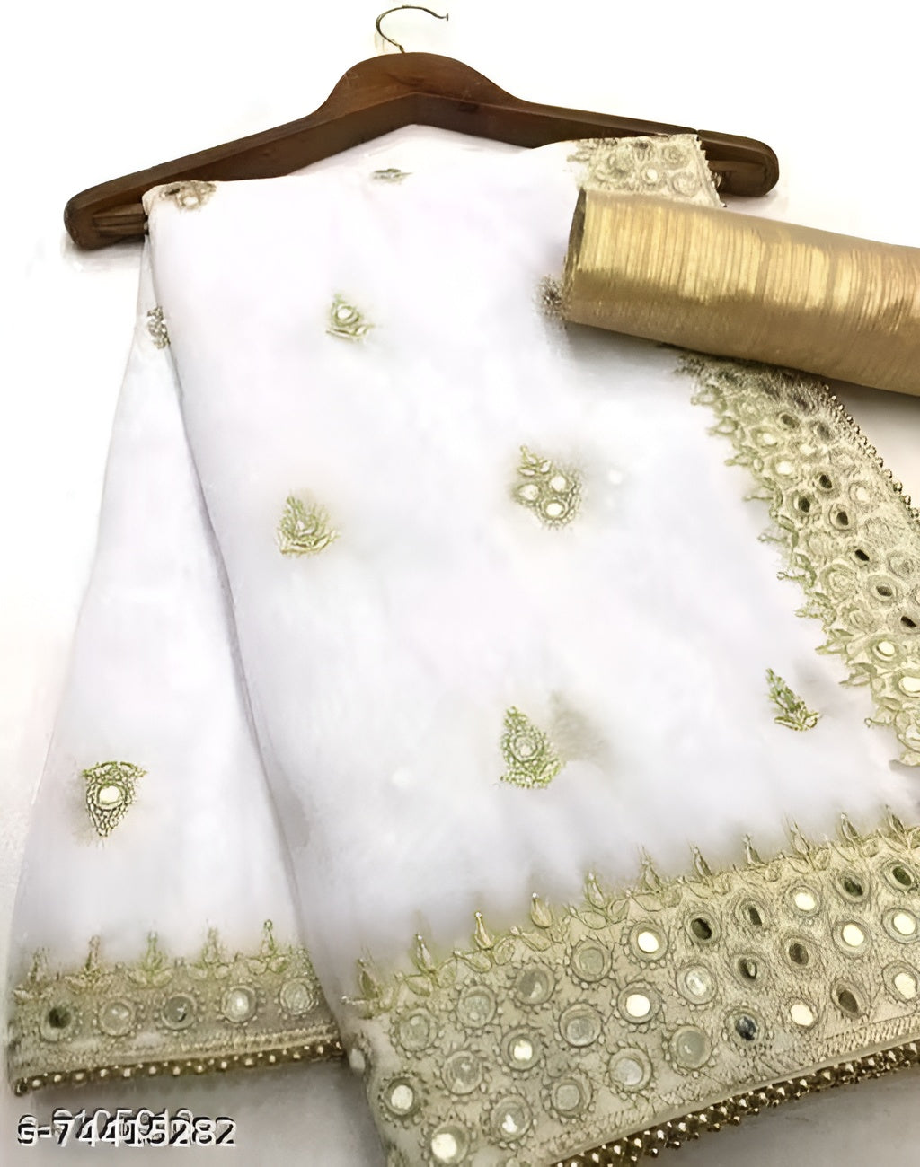 Attractive women Sarees White