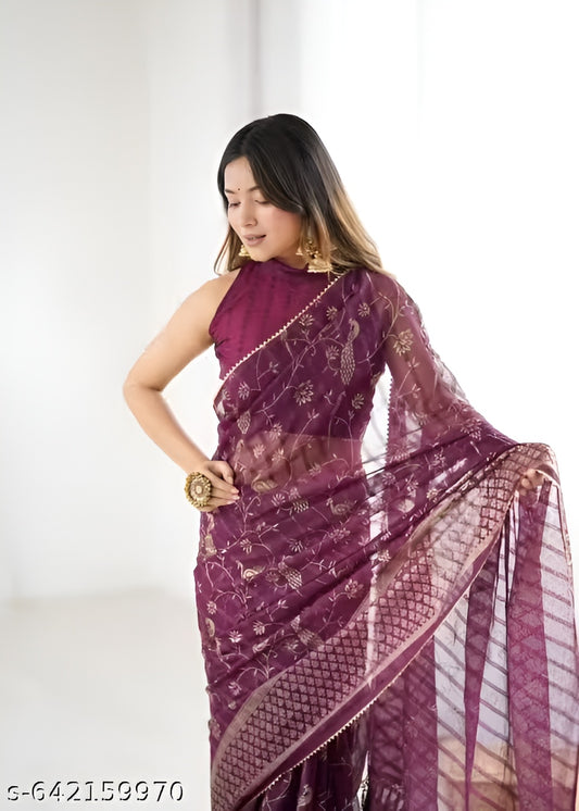 Traditional Georgette Saree