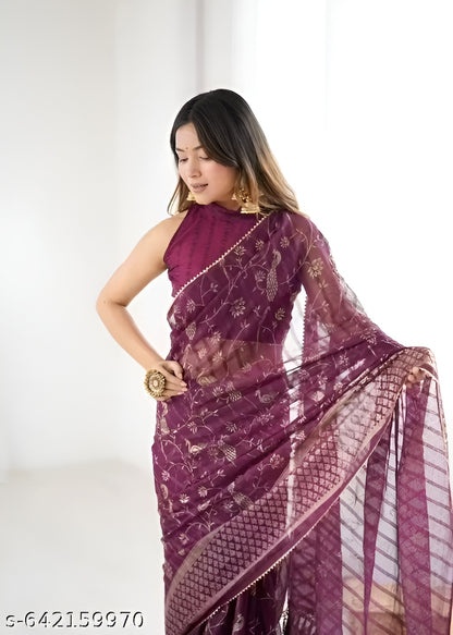 Traditional Georgette Saree