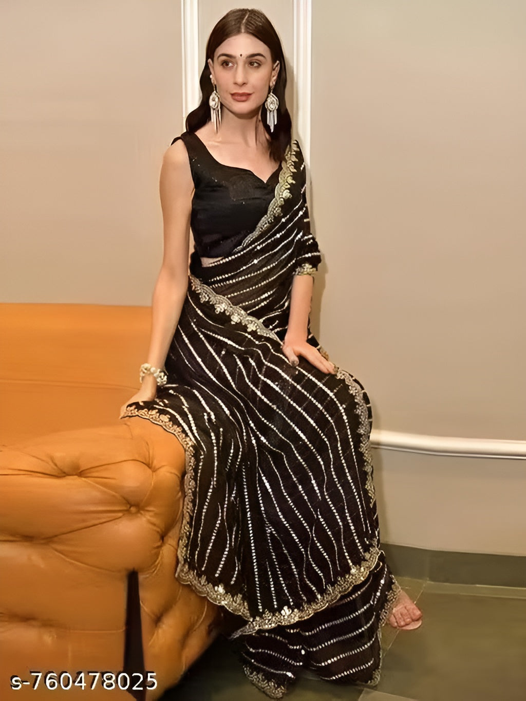 Party Wear Georgette Work Saree