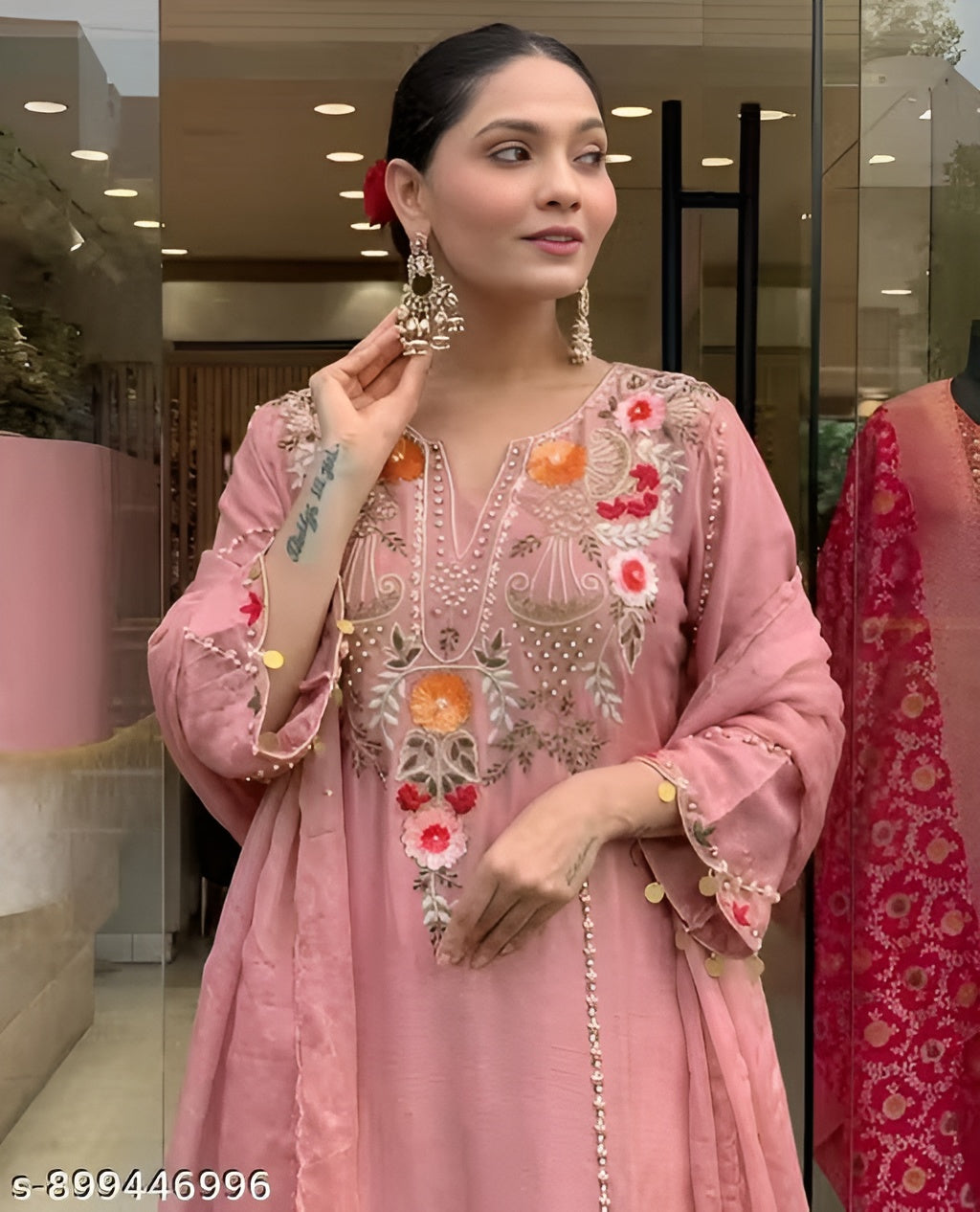 Chanderi Silk Women Kurtis