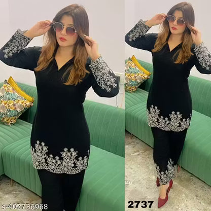 Co-ord set women and girls top and bottom