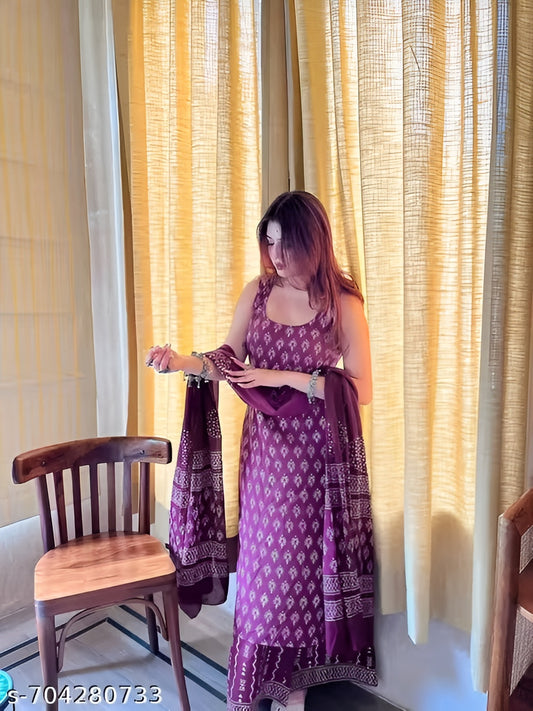 Kurti With Dupatta & Bottomwear