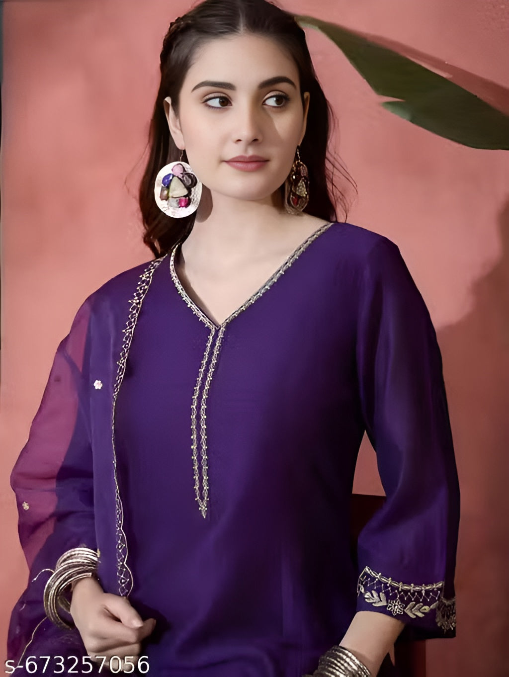 Vichitra Silk Women Kurtis