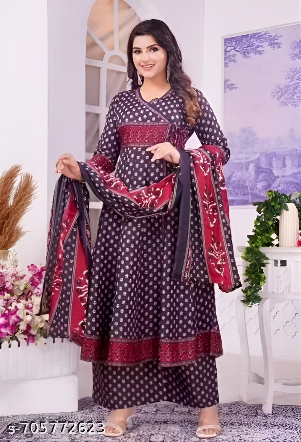 Cotton Women Kurti With Dupatta Set
