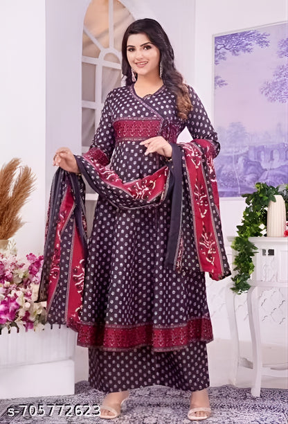 Cotton Women Kurti With Dupatta Set