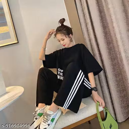 Trendy co-ord set, night suit, gym wear