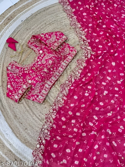 Traditional Bandhani Graceful Sarees
