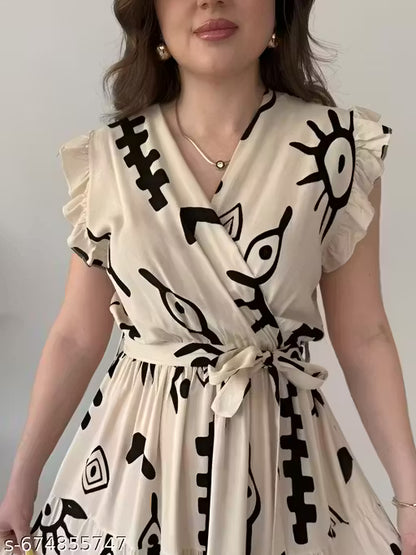 Trendy Floral Midi Dress for Women – Summer Collection