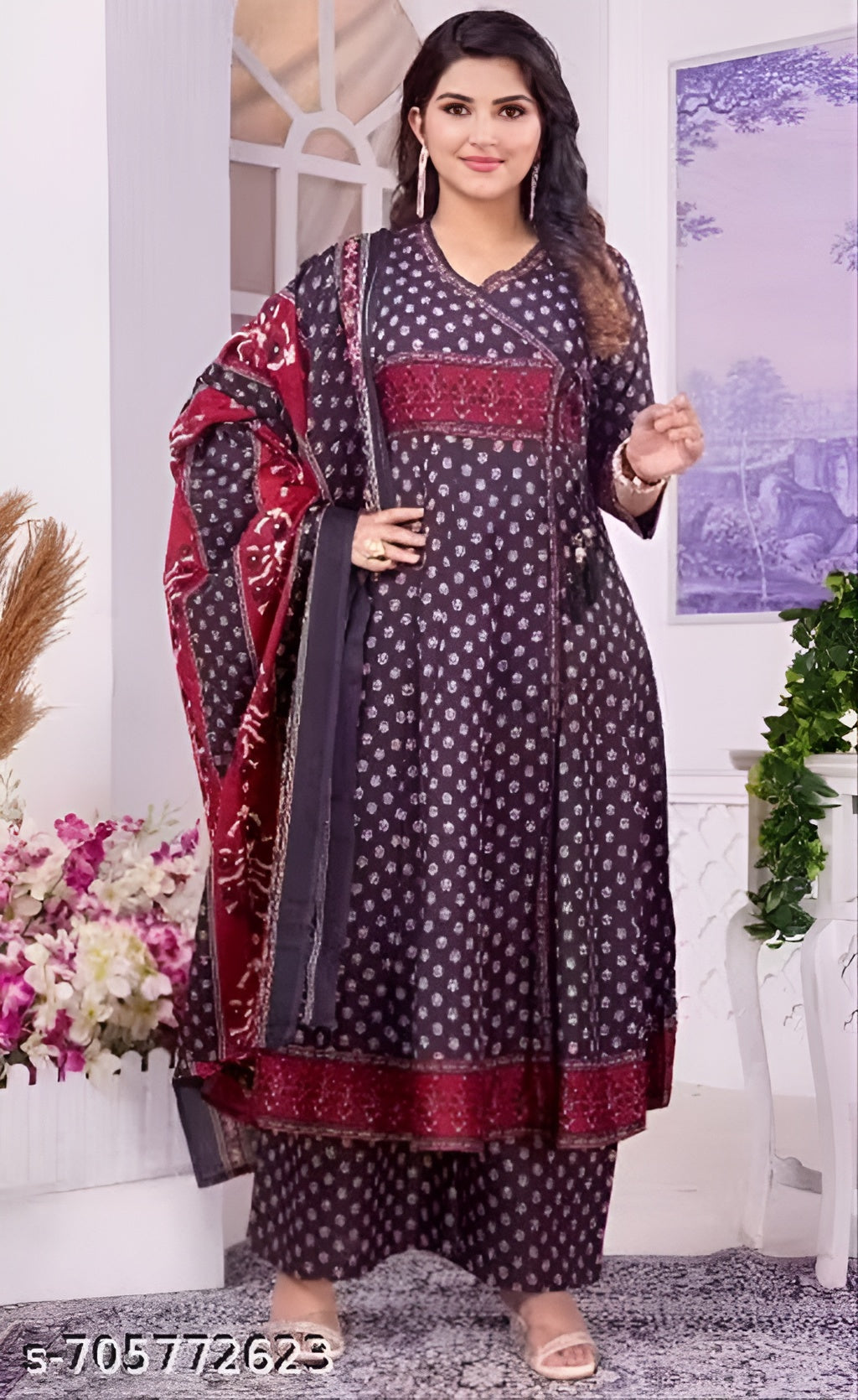 Cotton Women Kurti With Dupatta Set