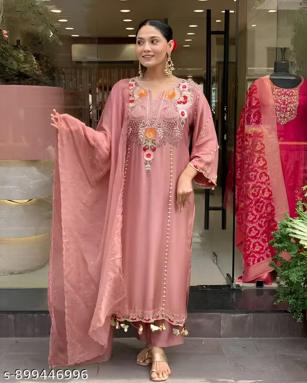 Chanderi Silk Women Kurtis