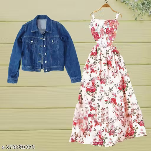Urbane Latest Women Dresses With Jacket.