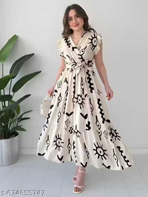 Trendy Floral Midi Dress for Women – Summer Collection