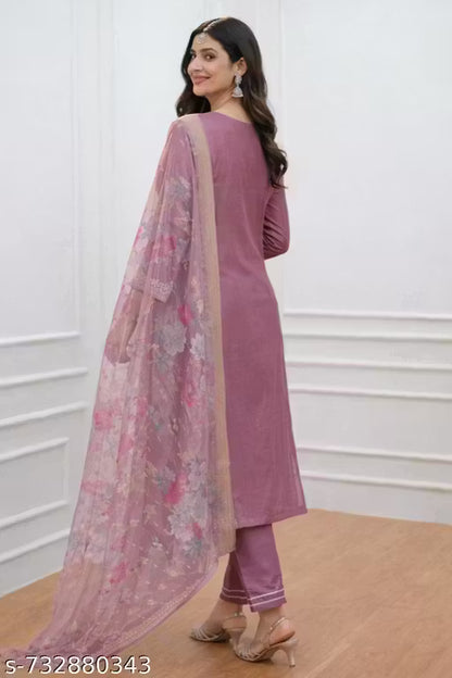 Kurta with Dupatta and Bottomwear