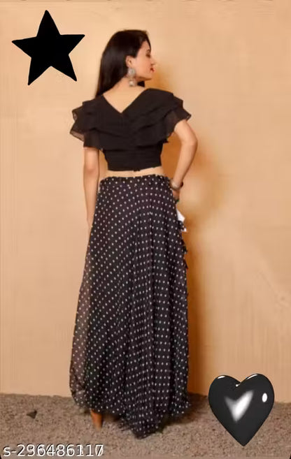 Crop Top Party Wear Dress