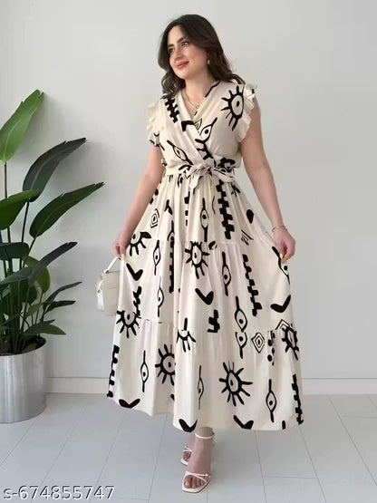 Trendy Floral Midi Dress for Women – Summer Collection
