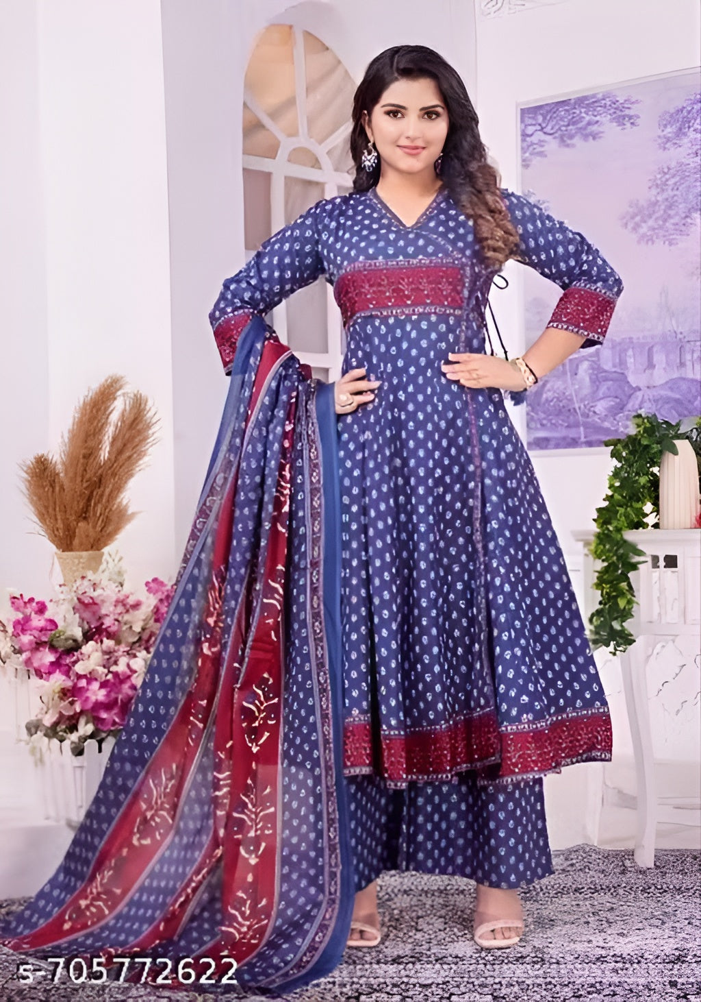 Cotton Women Kurti With Dupatta Set