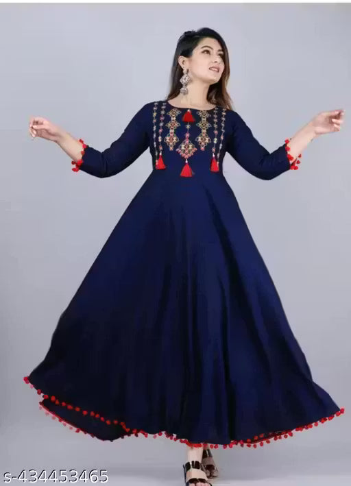 Trendy Western Gown